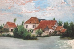 1900 environ - Le moulin vue du bassin peint par Mr Johannet