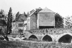 1925 - Dessin du Moulin de l'Isle Auger - Album d'Eugène à Jacqueline